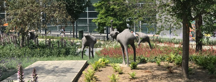 The 12 ostriches sculpture is one of Spots that I have created.