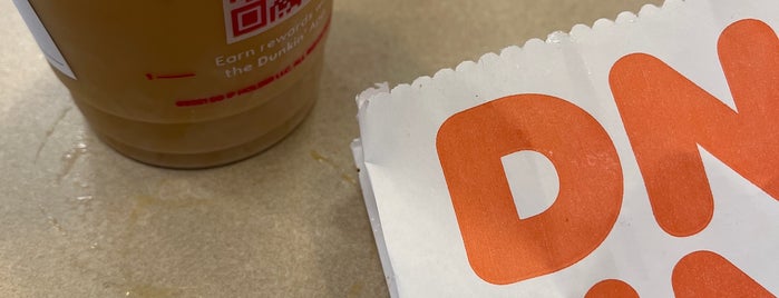 Dunkin' is one of places.