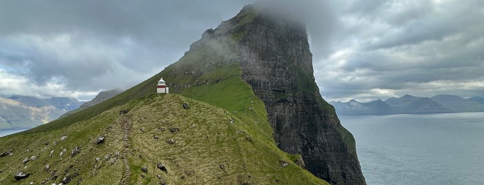 Kallur Lighthouse is one of Faroe Islands.