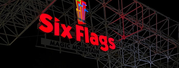 Six Flags Magic Mountain Metal Detectors is one of Tempat yang Disukai Rob.