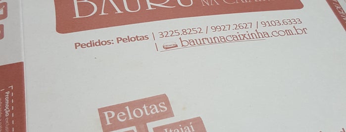 Bauru da Caixinha is one of Food Pelotas.