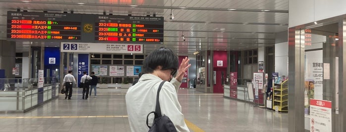 Keio Takahatafudō Station (KO29) is one of 京王線.