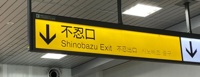 JR Shinobazu Gate is one of 鉄道駅.