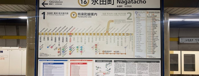 나가타초역 is one of 東京メトロ Tokyo Metro.