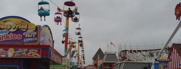 Santa Cruz Beach Boardwalk is one of 10 best boardwalks for food in the U.S..