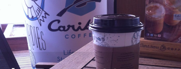 Caribou Coffee is one of frame.