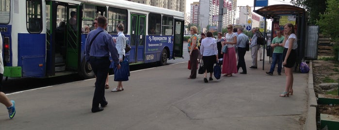 Остановка «Метро „Ломоносовский проспект“» is one of Наземный общественный транспорт (Остановки).