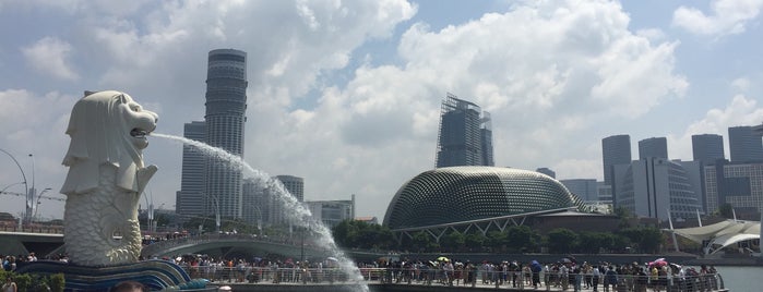 The Merlion is one of Lieux qui ont plu à S.