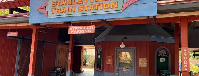 Stanleyville Train Station is one of Busch Gardens.
