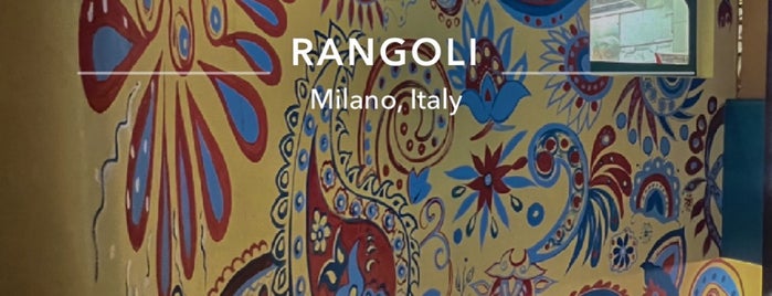 Rangoli is one of Milan lifestyle.