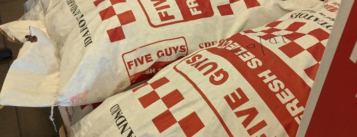 Five Guys is one of NYC FOODS.