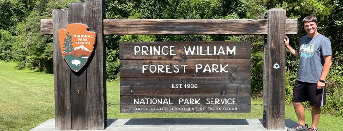 Prince William Forest Park is one of National Park Passport Cancellations.