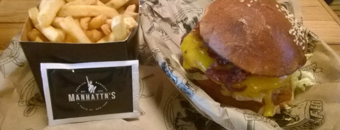 Manhattn's Burgers is one of Se restaurer rapidement mais pas n'importe comment.