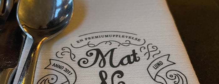 Mat & Destillat is one of Lund och Malmö.