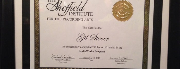 The Sheffield Institute for the Recording Arts is one of Good Stuff.