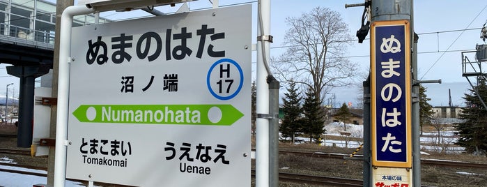 Numanohata Station (H17) is one of JR北海道 特急停車駅.