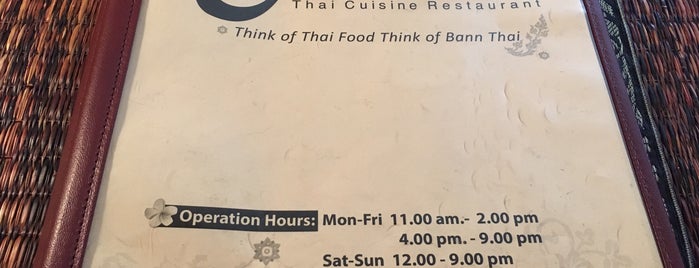 Bann Thai is one of 20 favorite restaurants.