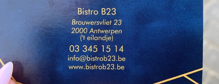 B23 is one of Antwerpen.