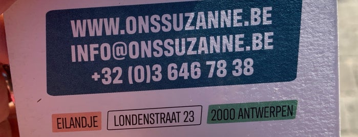 Ons Suzanne is one of 't Antwerpse.