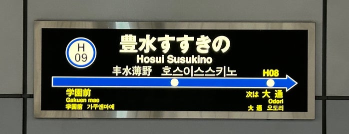 Hosui Susukino Station (H09) is one of 駅（５）.