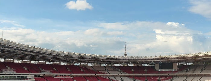 Senayan is one of gelora Bung Karno Stadium Jakarta.
