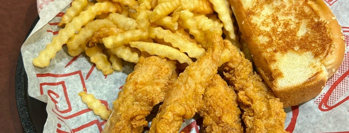 Raising Cane's Chicken Fingers is one of Cinci Work Food.