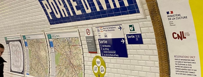 Métro Porte d'Ivry [7] is one of Métro de Paris.