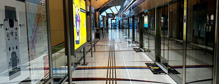 Emirates Towers Metro Station is one of Dubai.