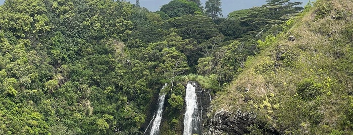 Opaekaa Falls is one of Kauai.