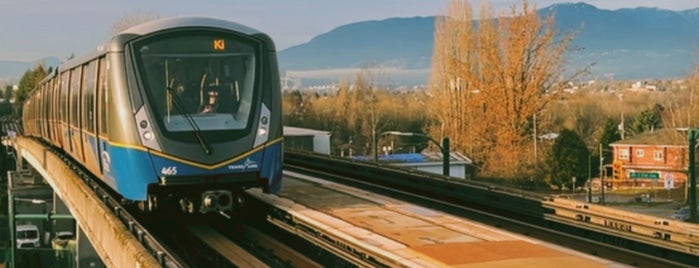 Nanaimo SkyTrain Station is one of Vancouver Expo Line.
