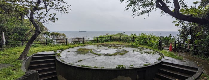 Ruins of a gun platform is one of 猿島.