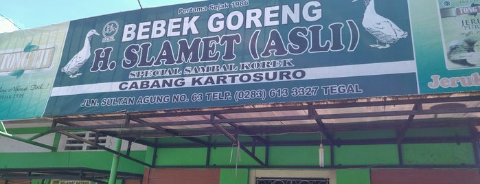 Bebek Goreng H. Slamet is one of KOTA TEGAL TAMBAHAN.