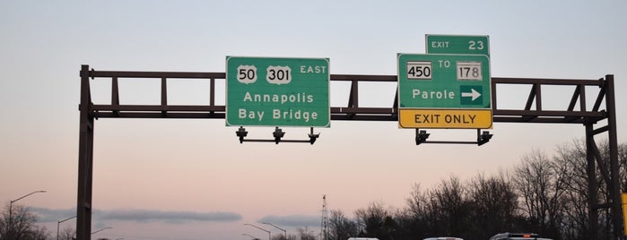 U.S. Rt. 50 (Exit 23) West St / MD 450 is one of U.S. Route 50 (Maryland).
