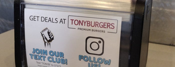 Tonyburger is one of tips from friends.