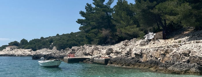 Robinson beach is one of Hvar.