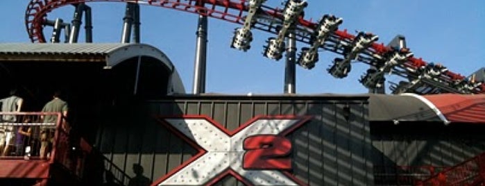 X2 is one of Six Flags Magic Mountain Roller Coasters.