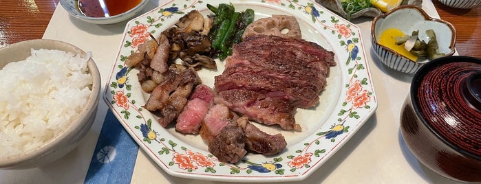 カフェ&鉄板レストラン 藤川 is one of Restaurant/Yakiniku Sukiyaki Steak.