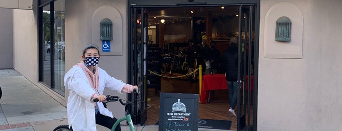 Mike's Bikes of Los Gatos is one of Velocipede Badges-10CA.