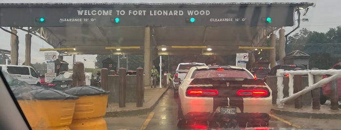 Fort Leonard Wood Main Gate is one of Work.