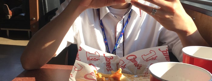 Raising Cane's Chicken Fingers is one of okc.