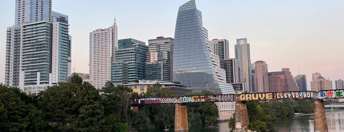 Pfluger Pedestrian Bridge is one of The 15 Best Places for Sunsets in Austin.