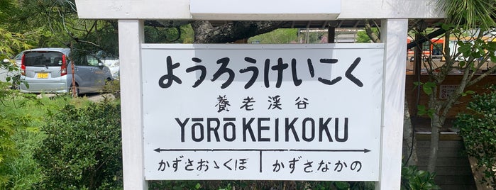 Yoro-Keikoku Station is one of reminiscence.