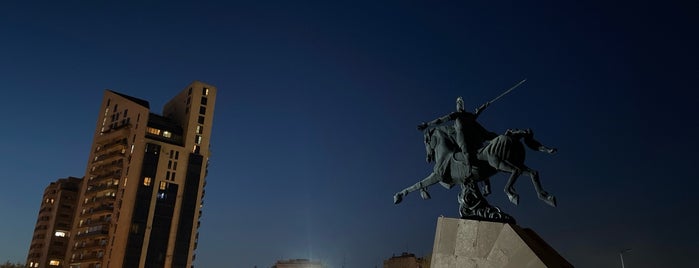 Vardan Mamikonyan Statue is one of Armenia. Erevan.