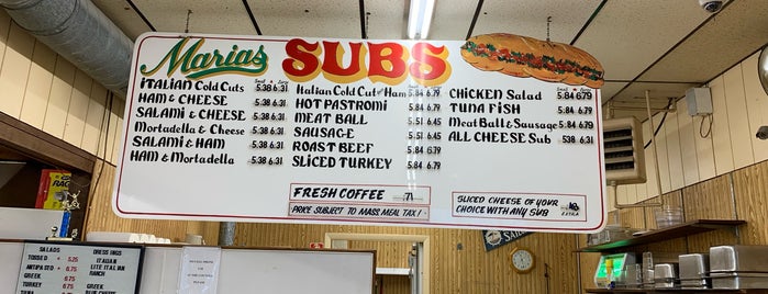 Maria's Subs is one of Best on South Shore (MA).