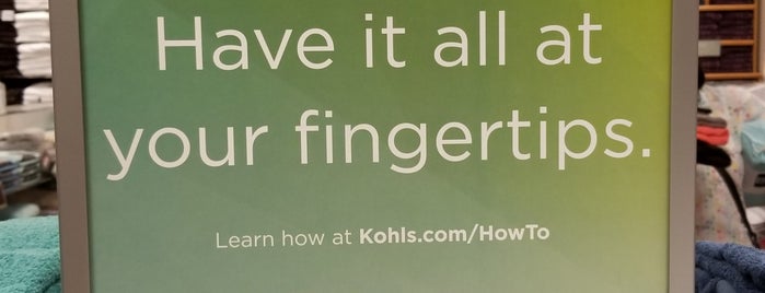 Kohl's is one of Shopping List.