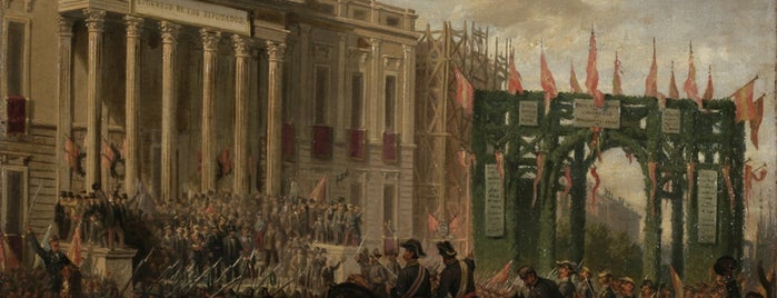 Congreso de los Diputados is one of Rincones de Madrid en el Museo del Romanticismo.