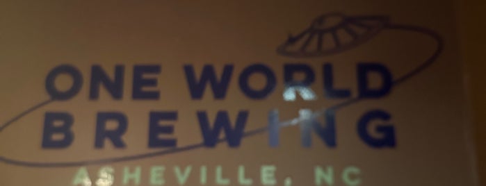 One World Brewing is one of Asheville Underground.