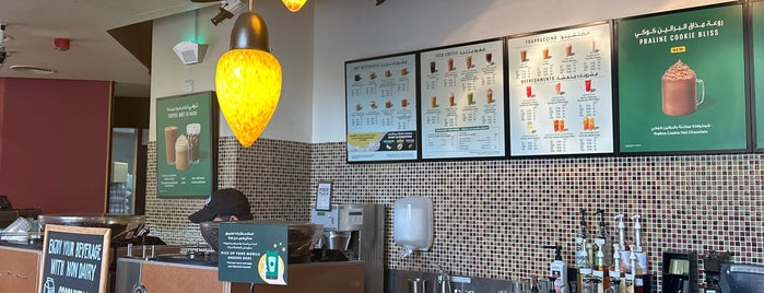 Starbucks is one of Cat's hangouts.