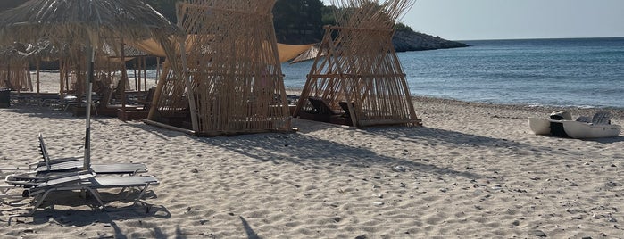 Thimonia beach is one of Thassos.