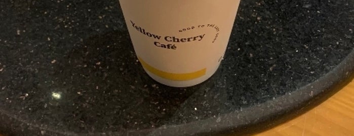 Yellow Cherry is one of Riyadh cafes ☕️.